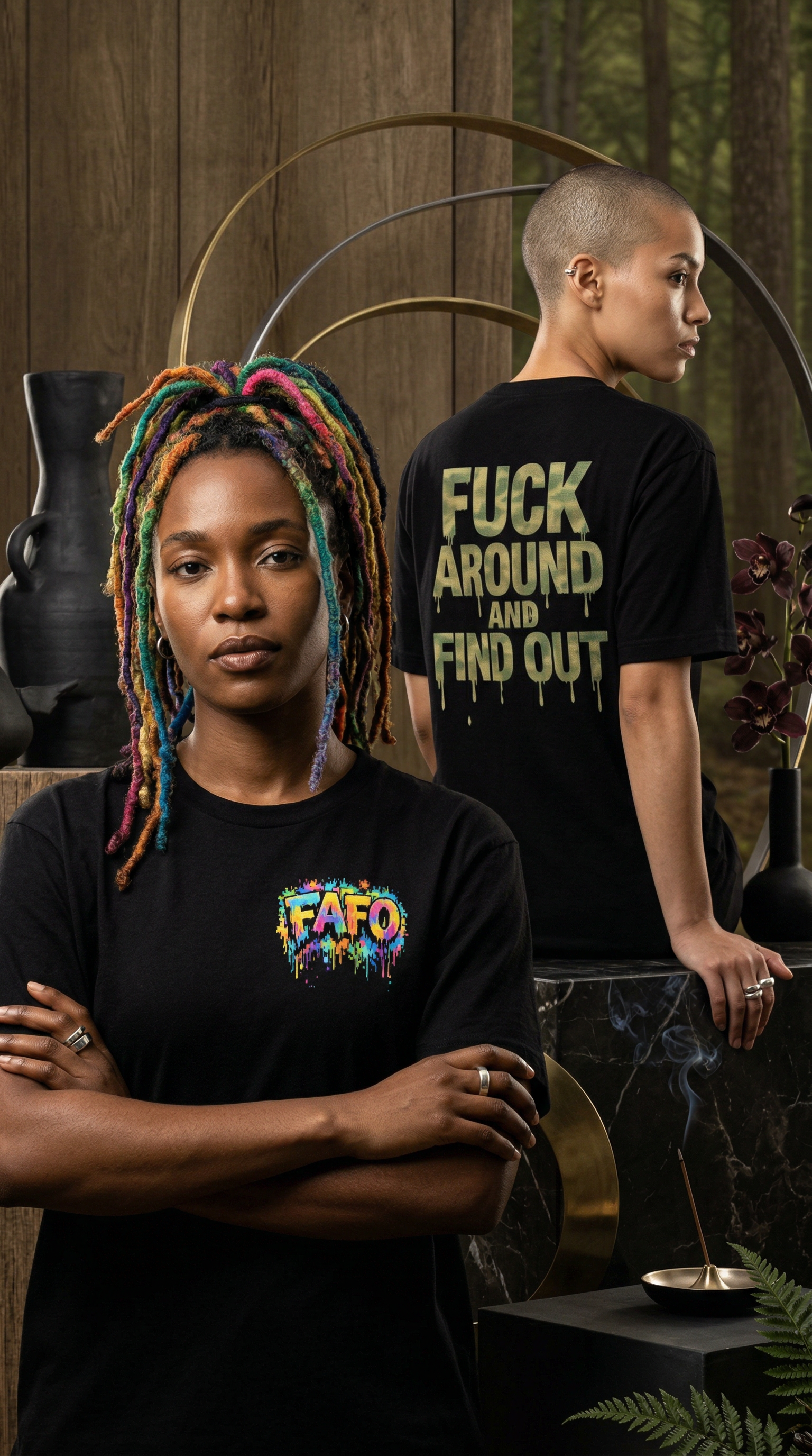 FAFO Neon Drip Hoodie/Tee