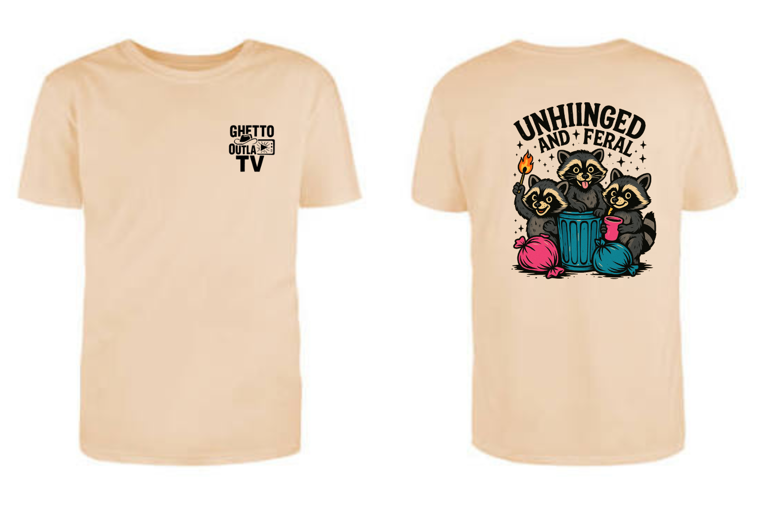 Unhinged & Feral Raccoon Tee