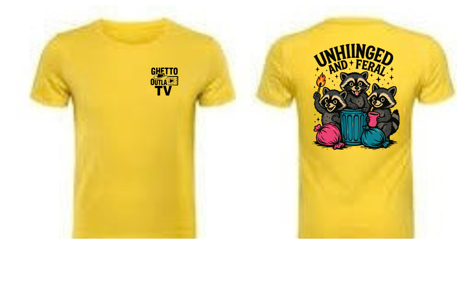 Unhinged & Feral Raccoon Tee