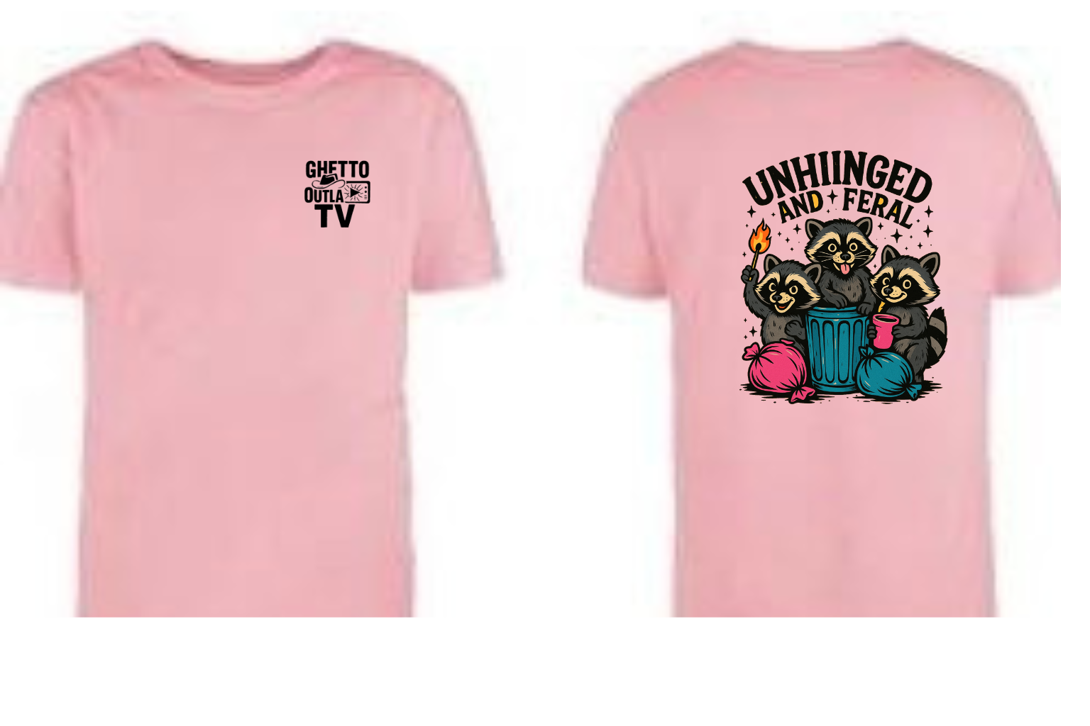 Unhinged & Feral Raccoon Tee