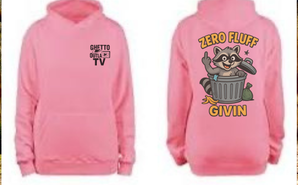 Zero Fluff Givin’ Raccoon Hoodie