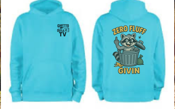 Zero Fluff Givin’ Raccoon Hoodie