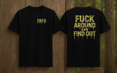 FAFO Neon Drip Hoodie/Tee