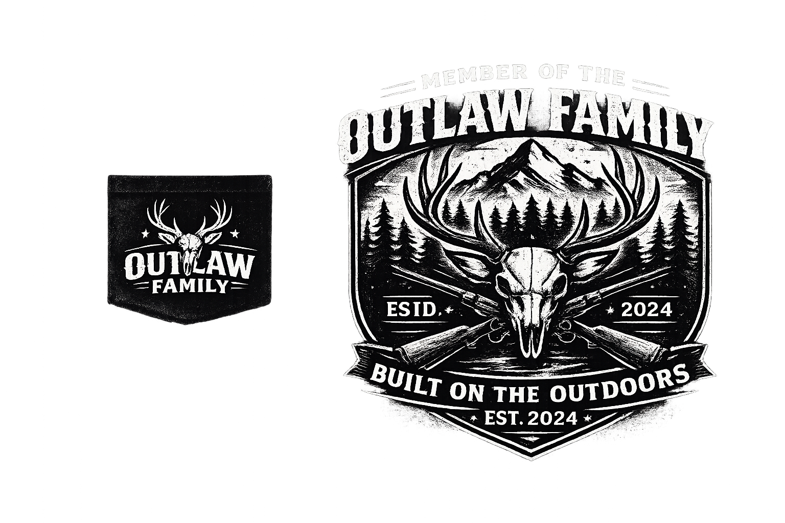 Outlaw Family – Built on the Outdoors Tee