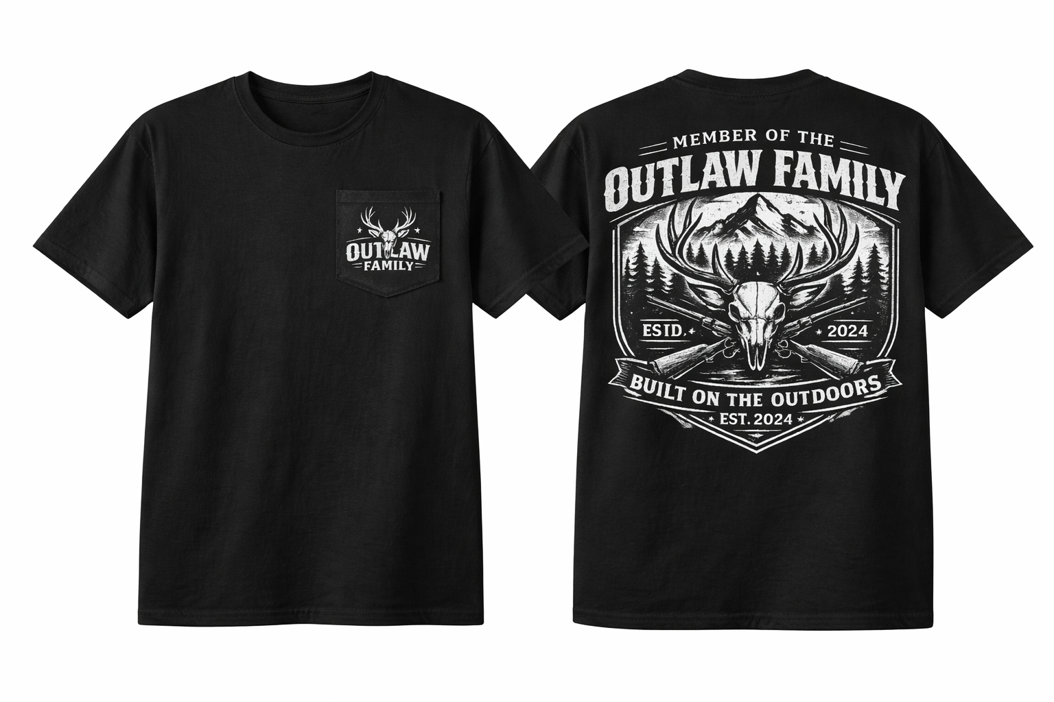 Outlaw Family – Built on the Outdoors Tee
