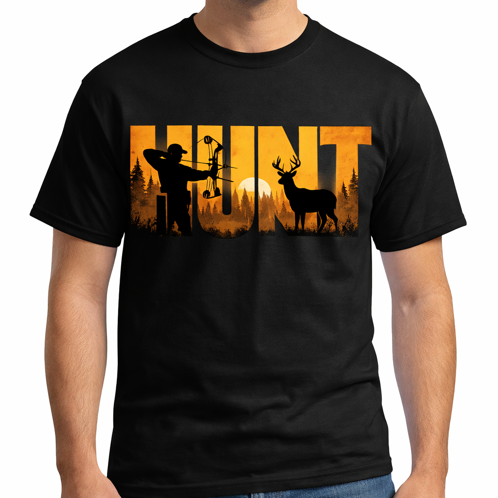 HUNT Sunset Bowhunter Graphic T-Shirt