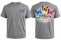 Butterfly Gang Premium Tee – Heather Grey