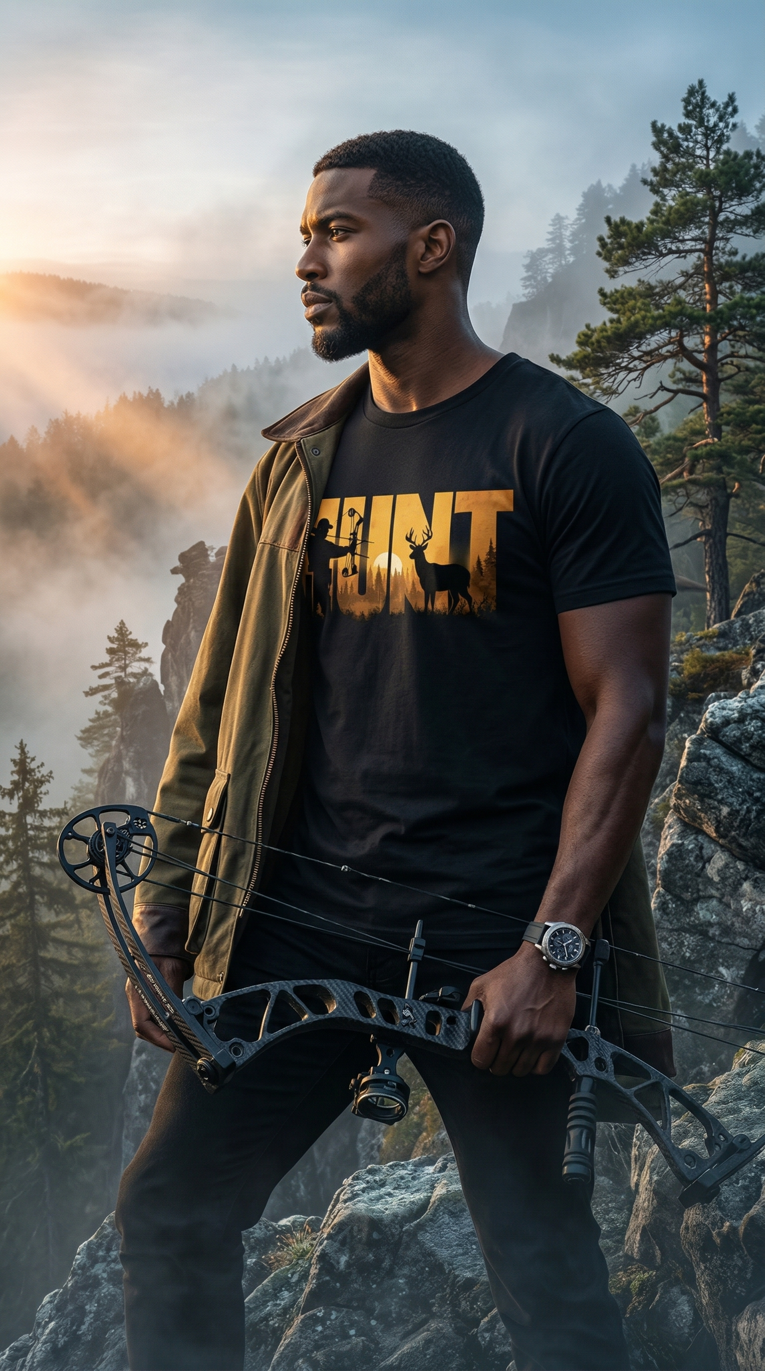 HUNT Sunset Bowhunter Tee