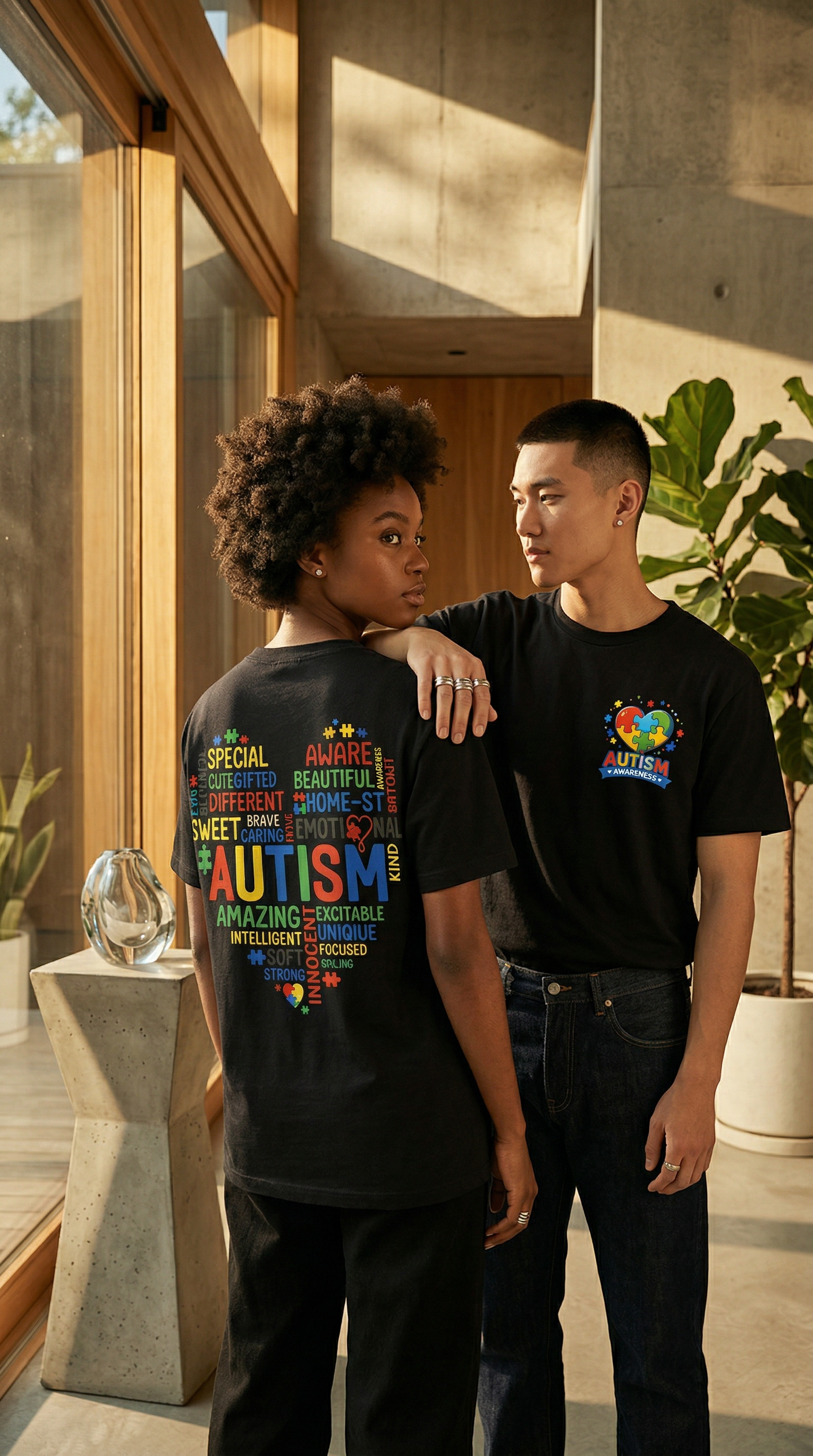 GOTV Autism Awareness Heart Tee – Celebrate Neurodiversity